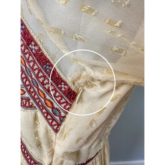 Free People Cream and Brown Midi Dress - Picture 15 of 15